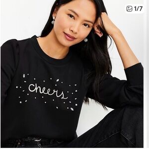 LOFT “Cheers” sweater